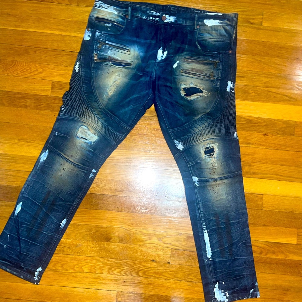 Men’s Rockstar ripped Ombré jeans